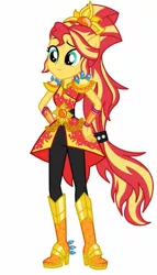 Size: 585x1024 | Tagged: safe, sunset shimmer, equestria girls, boots, crystal guardian, high heel boots, image, jpeg, shoes, solo