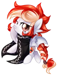 Size: 1024x1350 | Tagged: safe, artist:xnightmelody, derpibooru import, oc, oc:firecracker, unofficial characters only, bat pony, pony, bat pony oc, bat wings, chibi, female, image, one eye closed, png, simple background, solo, transparent background, wings, wink