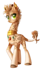 Size: 1024x1768 | Tagged: safe, artist:xnightmelody, derpibooru import, oc, unofficial characters only, giraffe, female, giraffe oc, image, jewelry, necklace, png, simple background, solo, transparent background