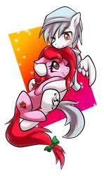 Size: 900x1521 | Tagged: safe, artist:xnightmelody, derpibooru import, oc, unofficial characters only, earth pony, pegasus, pony, cuddling, earth pony oc, female, image, male, mare, pegasus oc, png, simple background, stallion, transparent background, wings