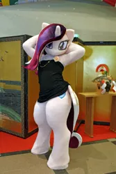 Size: 600x900 | Tagged: safe, derpibooru import, princess cadance, alicorn, anthro, human, 2017, armpits, butt wings, clothes, cosplay, costume, cutie mark, female, fursuit, g4, hair over one eye, image, irl, japanese, jewelry, jmof 2017, jpeg, moon runes, my little pony, necklace, photo, ponysuit, pose, shirt, tail, wings