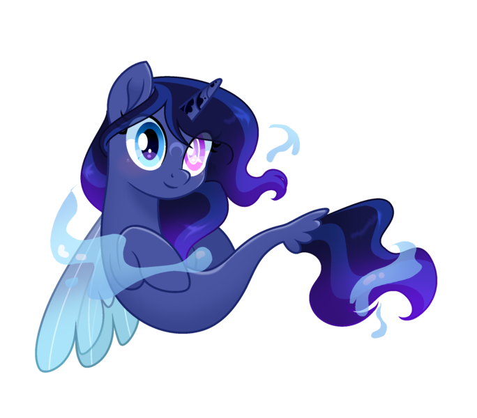 Size: 2448x2148 | Tagged: safe, artist:moonnightshadow-mlp, derpibooru import, oc, unofficial characters only, alicorn, seapony (g4), base used, blue mane, dorsal fin, fin wings, fins, fish tail, flowing mane, flowing tail, horn, image, movie accurate, png, seaponified, simple background, smiling, solo, species swap, tail, transformation, transparent background, water, wings