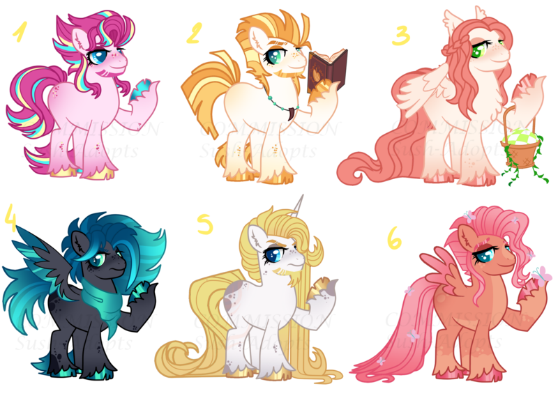 Size: 1920x1394 | Tagged: safe, artist:sush-adopts, derpibooru import, oc, unofficial characters only, butterfly, changepony, earth pony, hybrid, insect, pegasus, pony, unicorn, base used, basket, beard, book, facial hair, freckles, image, interspecies offspring, jewelry, magical lesbian spawn, male, multicolored hair, necklace, offspring, parent:applejack, parent:big macintosh, parent:fluttershy, parent:pinkie pie, parent:queen chrysalis, parent:rarity, parent:shining armor, parent:sunburst, parent:trouble shoes, parent:troubleshoes clyde, parents:appleburst, parents:fluttermac, parents:pinkiemac, parents:rarijack, parents:shining chrysalis, parents:troubleshy, png, simple background, stallion, transparent background, unshorn fetlocks