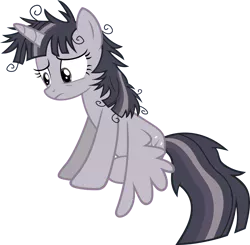 Size: 3663x3595 | Tagged: safe, artist:slb94, artist:wardex101, derpibooru import, edit, twilight sparkle, twilight sparkle (alicorn), alicorn, pony, discorded, discorded twilight, female, high res, image, mare, messy mane, png, sad, simple background, solo, spread wings, transparent background, twilight tragedy, vector, wings