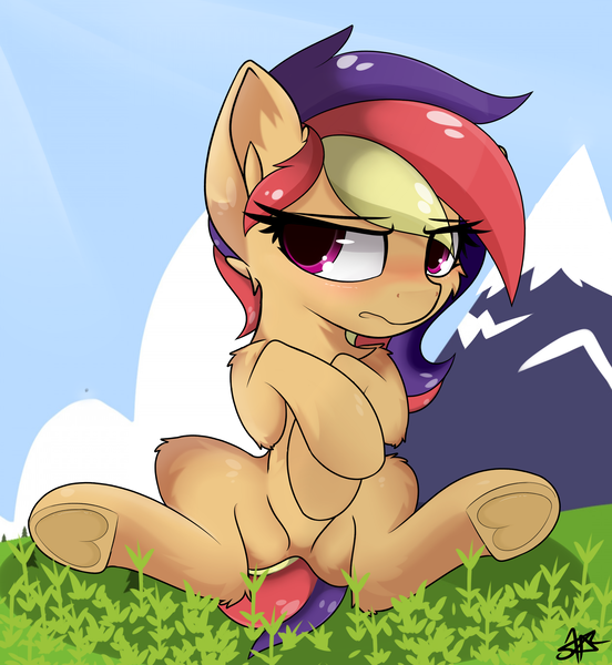 Size: 2300x2500 | Tagged: safe, artist:starmaster, derpibooru import, oc, oc:crystal rose, pony, blushing, image, png, sitting, solo