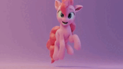 Size: 1280x720 | Tagged: safe, artist:skytails, derpibooru import, pinkie pie, earth pony, pony, 3d, animated, blender, female, gradient background, grin, hopping, image, looking at you, mare, no sound, one eye closed, open mouth, open smile, smiling, smiling at you, solo, webm, wink, winking at you