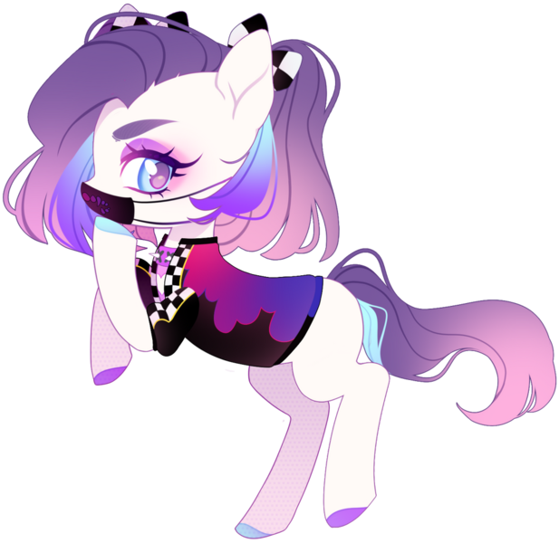 Size: 1024x996 | Tagged: safe, artist:miioko, derpibooru import, oc, unofficial characters only, earth pony, pony, clothes, colored hooves, earth pony oc, eyelashes, face mask, female, image, mask, png, simple background, solo, transparent background