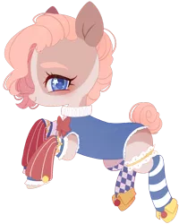 Size: 1024x1278 | Tagged: safe, artist:miioko, derpibooru import, oc, unofficial characters only, earth pony, pony, clothes, earth pony oc, eyelashes, female, image, mare, png, simple background, smiling, solo, starry eyes, transparent background, wingding eyes