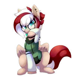 Size: 1280x1280 | Tagged: safe, artist:star-theft, derpibooru import, oc, pegasus, pony, clothes, female, glasses, green tongue, hoodie, image, mare, png, simple background, solo, tongue out, transparent background