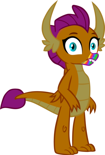 Size: 4025x5943 | Tagged: safe, artist:ponygamer2020, derpibooru import, smolder, dragon, undead, zombie, 28 pranks later, cookie zombie, cute, dragoness, female, horn, image, implied rainbow dash, looking at you, png, rainbow muzzle, simple background, smolderbetes, solo, tail, transparent background, vector, wings
