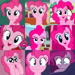 Size: 800x800 | Tagged: safe, artist:twilyisbestpone, derpibooru import, pinkie pie, earth pony, pony, collage, compilation, cute, diapinkes, female, image, mare, png, solo