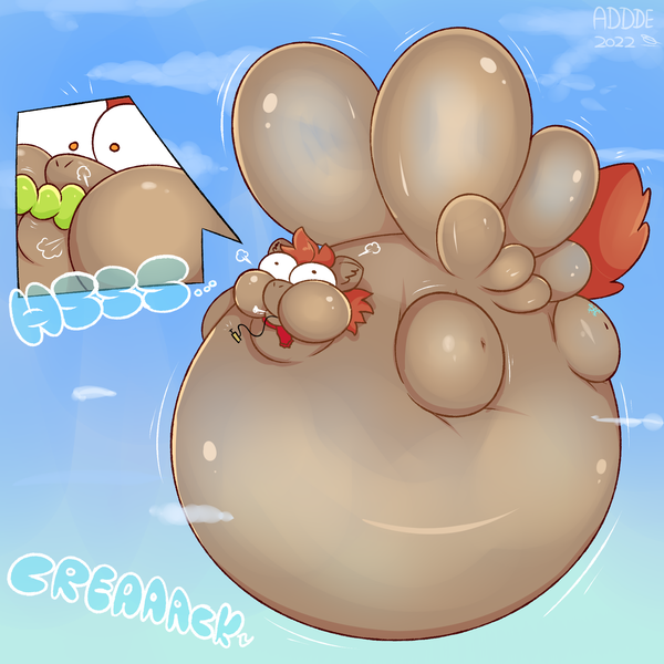 Size: 2000x2000 | Tagged: questionable, artist:addde, derpibooru import, oc, oc:winterlight, unofficial characters only, pegasus, pony, air inflation, belly, big belly, bingo wings, blimp, clothes, floating, hose, hose bulges, huge belly, image, impossibly large belly, inflated ears, inflated head, inflated tail, inflated wings, inflation, male, pegasus oc, png, puffy cheeks, pump, scarf, signature, solo, tail, wings