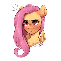 Size: 3500x3500 | Tagged: safe, artist:muhomora, derpibooru import, fluttershy, bat pony, pegasus, pony, undead, vampire, angry, bat ponified, blushing, flutterbat, image, png, race swap, shy, sketch, solo