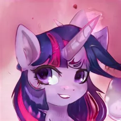 Size: 1024x1024 | Tagged: safe, artist:thisponydoesnotexist, derpibooru import, machine learning generated, alicorn, female, image, jpeg, looking at you, neural network, not twilight sparkle, solo