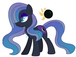 Size: 1280x962 | Tagged: safe, artist:venomtwt-artistowo, derpibooru import, oc, oc:solar stone, unofficial characters only, earth pony, pony, base used, earth pony oc, female, frown, full body, hooves, image, lidded eyes, magical lesbian spawn, mare, offspring, parent:maud pie, parent:nightmare moon, png, simple background, solo, standing, tail, transparent background