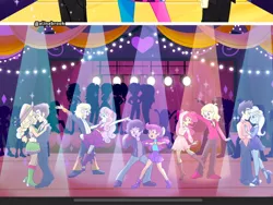 Size: 2160x1620 | Tagged: safe, artist:alinabrook, derpibooru import, apple bloom, applejack, scootaloo, sweetie belle, trixie, equestria girls, equestria girls series, canterlot high, cody, crossover, cutie mark crusaders, dancing, dice, fall formal, freddy benson, gibby, icarly, image, party, png, romantic, sam and cat, the sweet life of zack and cody, zack
