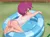 Size: 2436x1781 | Tagged: suggestive, artist:pestil, banned from derpibooru, ponybooru import, scootaloo, human, butt, clothes, feet, female, humanized, image, lolicon, panties, png, scootabutt, solo, swimming pool, swimsuit, thong, underage, underwear, wet