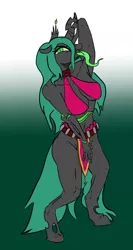 Size: 800x1500 | Tagged: suggestive, artist:slamjam, derpibooru import, queen chrysalis, anthro, image, jpeg