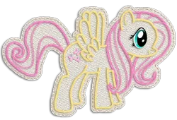 Size: 1224x834 | Tagged: safe, artist:scootloops, derpibooru import, fluttershy, pegasus, pony, crossover, female, image, kirby, kirby's epic yarn, mare, png, simple background, solo, style emulation, transparent background, yarn