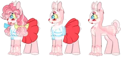 Size: 1280x611 | Tagged: safe, artist:maximumpiracy, derpibooru import, oc, unofficial characters only, pony, base used, clothes, clown, image, interspecies offspring, offspring, parent:discord, parent:pinkie pie, parents:discopie, png, simple background, skirt, transparent background
