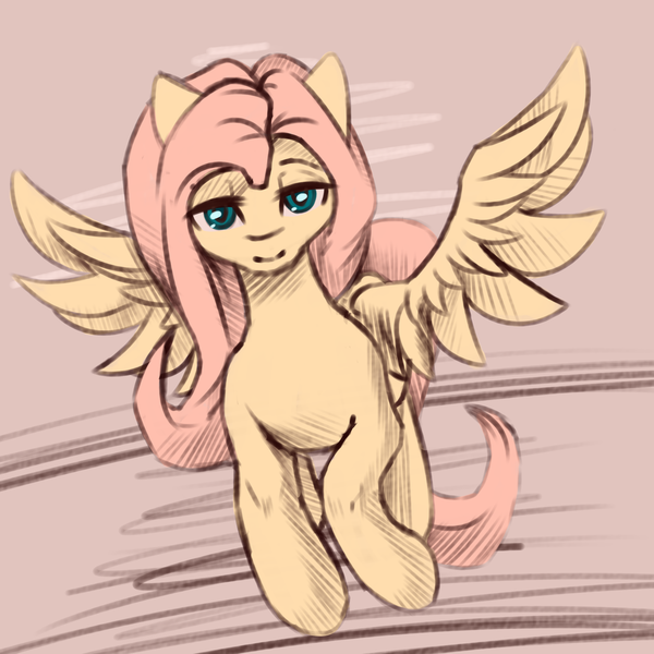 Size: 2000x2000 | Tagged: safe, artist:falses, derpibooru import, fluttershy, fly, insect, pegasus, pony, adorasexy, bedroom eyes, cute, daaaaaaaaaaaw, digital art, eyes open, female, flying, high res, image, legs, mare, png, sexy, shading, simple background, sketch, solo, spread wings, thighs, wings