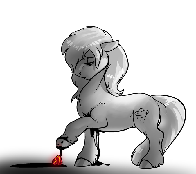 Size: 1800x1600 | Tagged: semi-grimdark, artist:mylittlegodzilla, derpibooru import, oc, unofficial characters only, earth pony, pony, earth pony oc, hooves, image, png, raised hoof, simple background, solo, standing, tail, white background