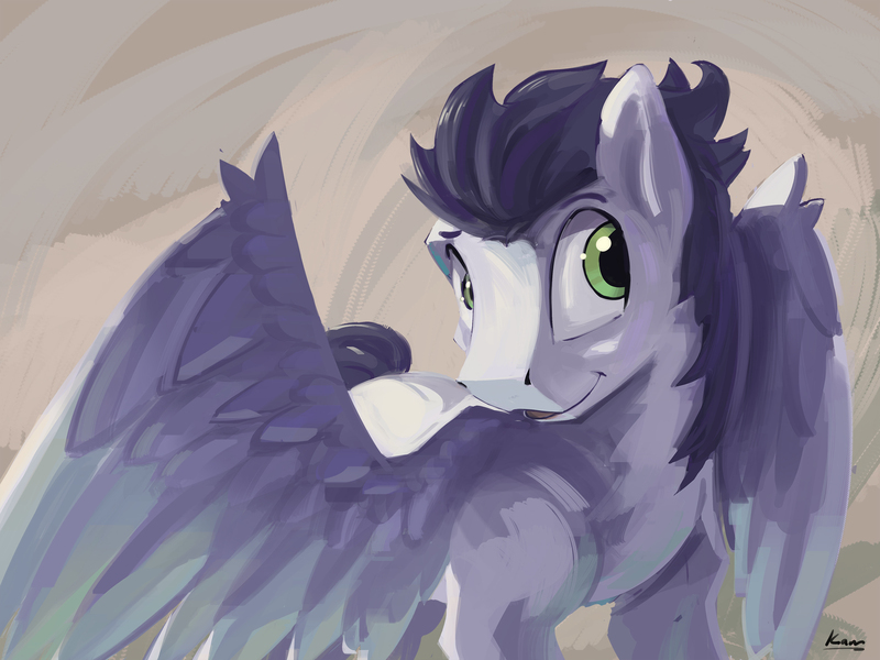 Size: 2400x1800 | Tagged: safe, artist:kam, derpibooru import, soarin', pegasus, pony, image, jpeg, solo