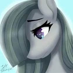 Size: 3000x3000 | Tagged: safe, artist:dashy21art, derpibooru import, marble pie, earth pony, pony, bust, eyebrows, eyelashes, female, hair over one eye, high res, image, jpeg, mare, portrait, signature, solo