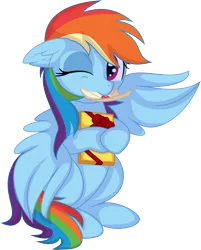 Size: 5956x7402 | Tagged: safe, artist:cyanlightning, derpibooru import, rainbow dash, pegasus, pony, .svg available, absurd resolution, chocolate, ear fluff, female, food, image, love letter, mare, png, simple background, sitting, solo, transparent background, vector