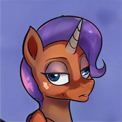 Size: 1024x1024 | Tagged: safe, artist:thisponydoesnotexist, derpibooru import, machine learning generated, pony, unicorn, derp, female, image, jpeg, mare, neural network