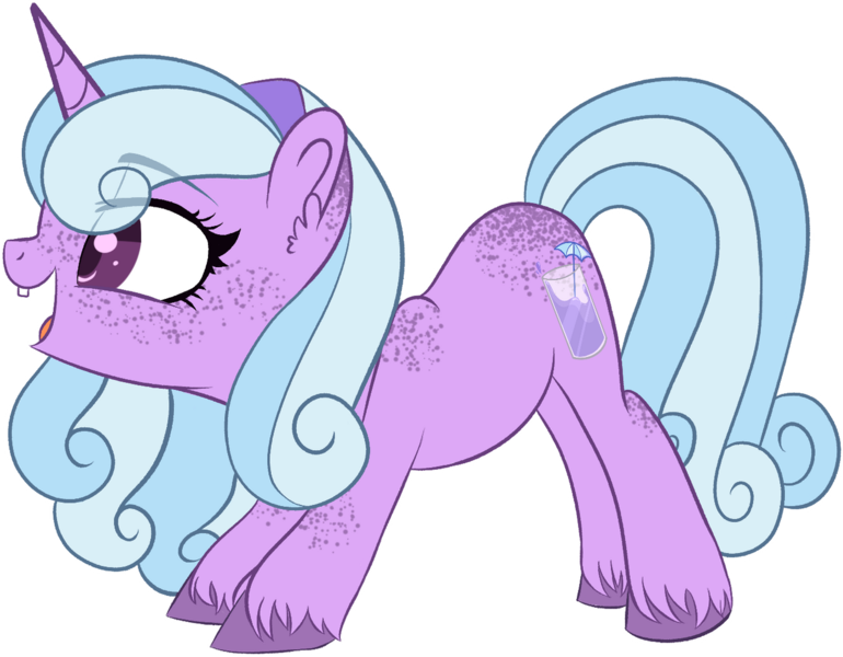 Size: 1280x998 | Tagged: safe, artist:maximumpiracy, derpibooru import, oc, unofficial characters only, pony, unicorn, ear fluff, female, horn, image, magical lesbian spawn, mare, offspring, parent:pinkie pie, parent:trixie, parents:trixiepie, png, simple background, smiling, transparent background, unicorn oc, unshorn fetlocks