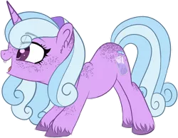 Size: 1280x998 | Tagged: safe, artist:maximumpiracy, derpibooru import, oc, unofficial characters only, pony, unicorn, ear fluff, female, horn, image, magical lesbian spawn, mare, offspring, parent:pinkie pie, parent:trixie, parents:trixiepie, png, simple background, smiling, transparent background, unicorn oc, unshorn fetlocks