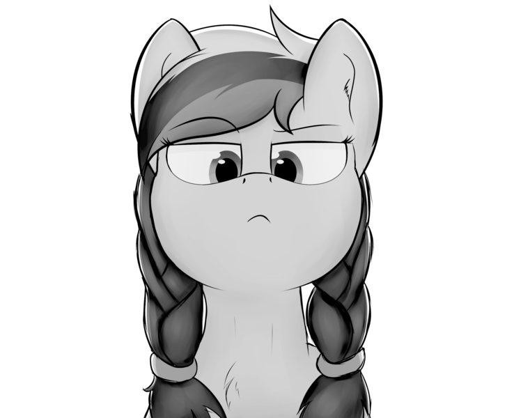 Size: 2994x2360 | Tagged: safe, artist:schwarzesskreuz, derpibooru import, edit, oc, oc:marussia, ponified, unofficial characters only, earth pony, pony, :<, grayscale, image, monochrome, nation ponies, png, russia, simple background, solo, white background