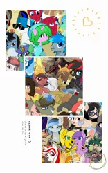 Size: 1500x2400 | Tagged: safe, artist:be_yourself, derpibooru import, oc, oc:altersmay (irl), oc:altersmay earth, oc:nuning, oc:rainy rainbow, oc:salasika, oc:sinar bulan indonesia, ponified, unofficial characters only, alicorn, earth pony, pegasus, pony, unicorn, derpibooru community collaboration, 2022 community collab, collage, crown, female, filly, flower, flower in hair, foal, image, indonesia, jewelry, jpeg, looking at you, male, mare, planet ponies, regalia, stallion, text