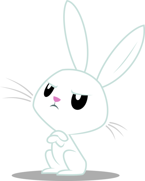 Size: 2192x2736 | Tagged: safe, artist:soren-the-owl, derpibooru import, angel bunny, rabbit, animal, high res, image, png, shadow, simple background, solo, transparent background, vector