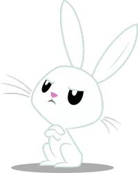 Size: 2192x2736 | Tagged: safe, artist:soren-the-owl, derpibooru import, angel bunny, rabbit, animal, high res, image, png, shadow, simple background, solo, transparent background, vector