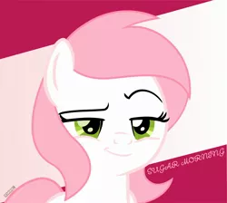 Size: 2294x2059 | Tagged: safe, artist:indonesiarailroadpht, derpibooru import, oc, oc:sugar morning, unofficial characters only, pegasus, pony, image, jpeg, looking at you, smiling, smirk, solo