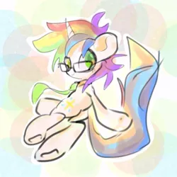 Size: 768x768 | Tagged: safe, artist:pnpn_721, derpibooru import, oc, unofficial characters only, pony, unicorn, glasses, horn, image, jpeg, looking at you, male, necktie, solo, stallion, unicorn oc