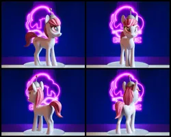 Size: 2140x1720 | Tagged: safe, artist:shydale, derpibooru import, sugar moonlight, earth pony, pony, 3d print, anti-mind reading cap, figurine, g5, image, jpeg, solo