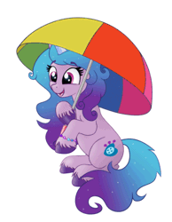 Size: 490x630 | Tagged: safe, artist:szafir87, derpibooru import, izzy moonbow, pony, unicorn, animated, bracelet, cute, cutie mark, female, g5, gif, image, izzybetes, jewelry, mare, simple background, solo, szafir87 is trying to murder us, umbrella, white background