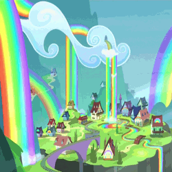 Size: 1080x1080 | Tagged: safe, artist:dragunique, derpibooru import, animated, gif, image, liquid rainbow, no pony, rainbow falls (location), rainbow waterfall