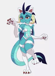 Size: 2500x3500 | Tagged: safe, artist:chedx, derpibooru import, princess ember, cat, dragon, :3, clothes, cosplay, costume, disguise, dragoness, felicia, female, high res, image, looking at you, png, simple background, smiling, smiling at you, white background