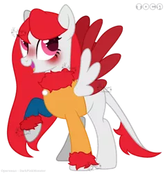 Size: 1280x1344 | Tagged: safe, artist:katelynleeann42, derpibooru import, oc, pegasus, pony, base used, clothes, colored wings, female, image, mare, png, simple background, solo, transparent background, two toned wings, wings