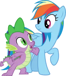 Size: 3000x3442 | Tagged: safe, artist:cloudyglow, derpibooru import, rainbow dash, spike, pinkie pride, image, png, simple background, solo, transparent background, vector