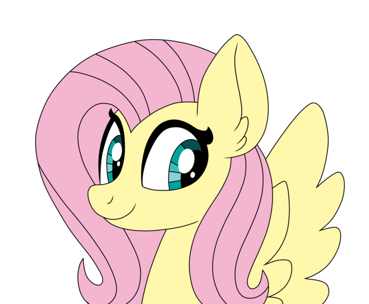 Size: 1280x1057 | Tagged: safe, artist:iambrillancetheppg, derpibooru import, fluttershy, pegasus, pony, aside glance, bust, female, image, looking at you, mare, png, portrait, sideways glance, simple background, smiling, solo, spread wings, three quarter view, transparent background, wings