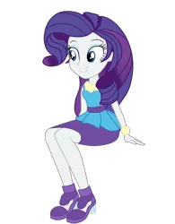 Size: 2211x2838 | Tagged: safe, artist:gmaplay, derpibooru import, rarity, equestria girls, equestria girls series, happily ever after party, happily ever after party: rarity, image, png, rarity peplum dress, sitting, solo, unamused