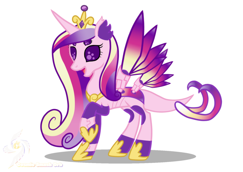 Size: 1700x1200 | Tagged: safe, artist:galeemlightseraphim, derpibooru import, princess cadance, changedling, changeling, pony, robot, robot pony, base used, changedlingified, hoof shoes, image, jewelry, peytral, png, raised hoof, simple background, solo, species swap, tiara, transparent background