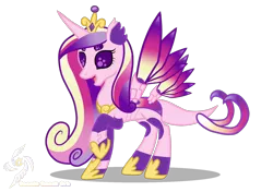 Size: 1700x1200 | Tagged: safe, artist:galeemlightseraphim, derpibooru import, princess cadance, changedling, changeling, pony, robot, robot pony, base used, changedlingified, hoof shoes, image, jewelry, peytral, png, raised hoof, simple background, solo, species swap, tiara, transparent background