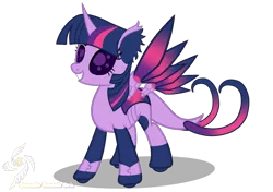 Size: 1700x1200 | Tagged: safe, artist:galeemlightseraphim, derpibooru import, twilight sparkle, twilight sparkle (alicorn), alicorn, changedling, changeling, pony, robot, robot pony, base used, changedlingified, female, image, mare, png, simple background, solo, species swap, transparent background