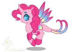Size: 1700x1200 | Tagged: safe, artist:galeemlightseraphim, derpibooru import, pinkie pie, changedling, changeling, pony, robot, robot pony, base used, changedlingified, female, image, mare, png, simple background, solo, species swap, transparent background